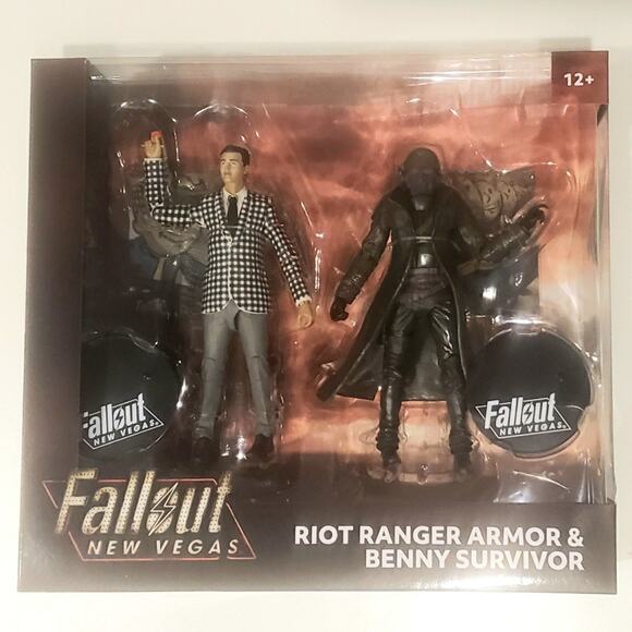McFarlane Toys Fallout New Vegas Riot Ranger Armor and Benny Survivor 2 Pack NEW - Picture 1 of 3